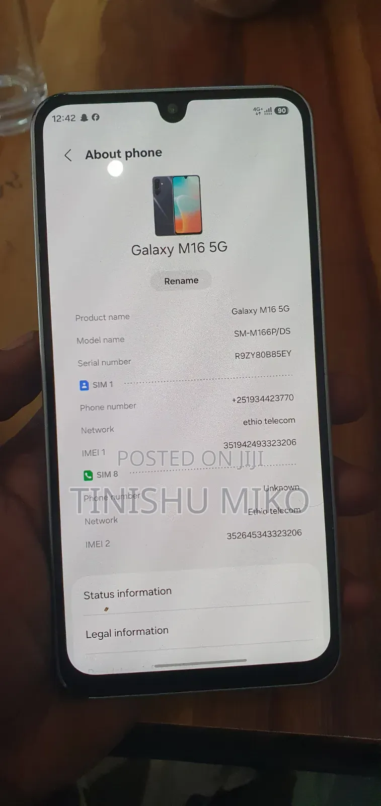 New Samsung Galaxy M16 128 GB Blue