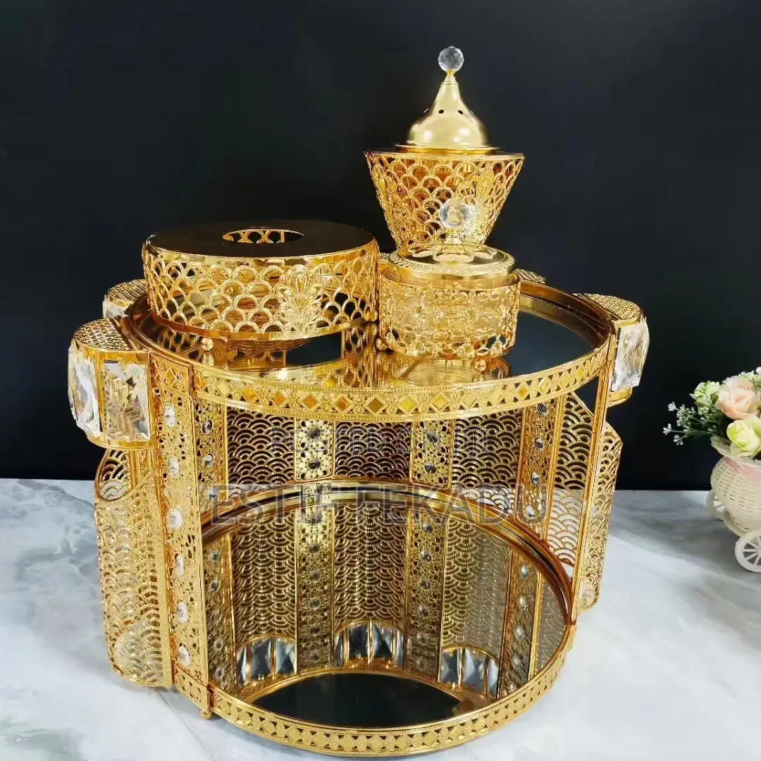 Rekebot(ረከቦት) Arabic Incense Burner and Bakhoor Set: