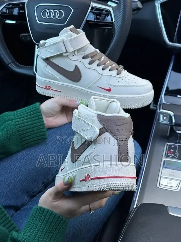 Nike Air Force 1 High “White, Gray /Brown”