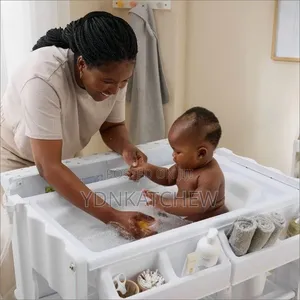 Baby Bath & Changing Unit የልጆች የቁም ማጠቢያ እና ዳይፐር መቀየሪያ