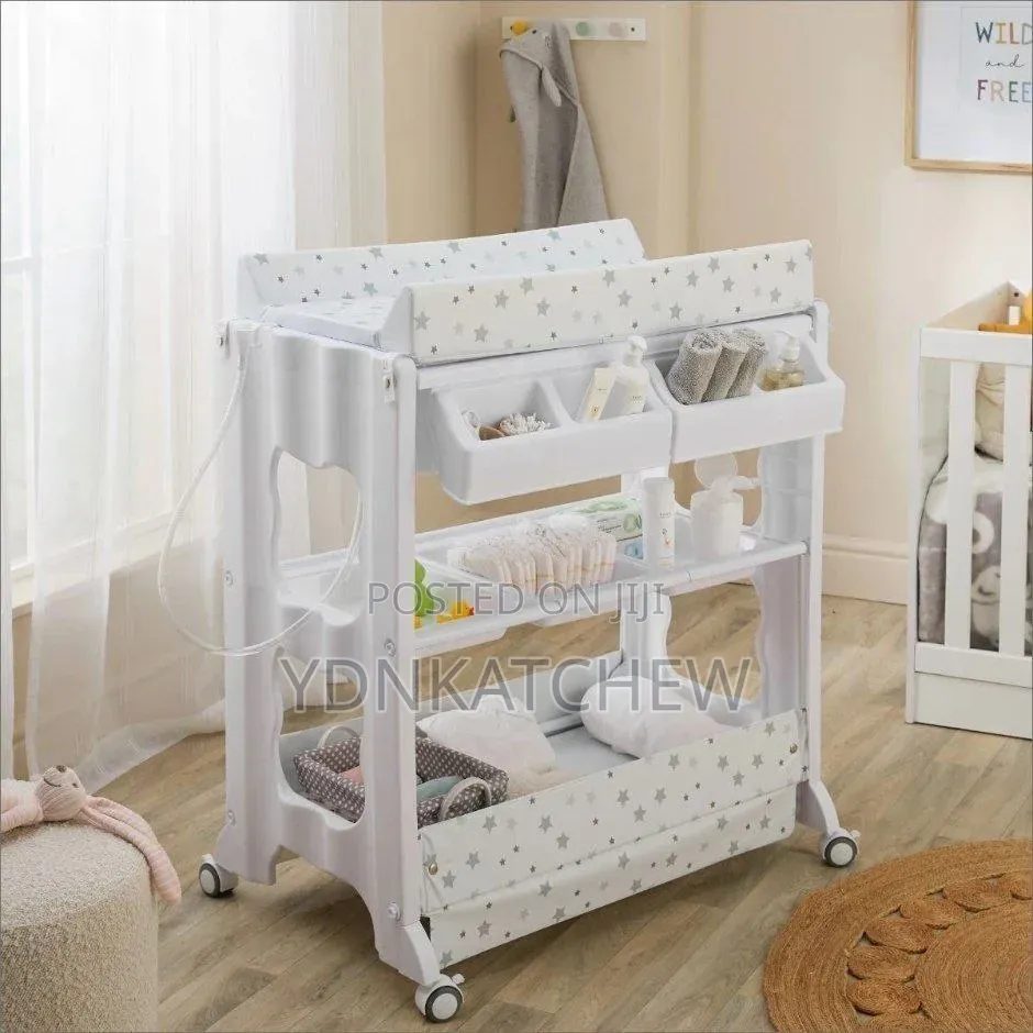 Baby Bath & Changing Unit የልጆች የቁም ማጠቢያ እና ዳይፐር መቀየሪያ
