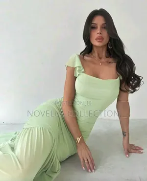 Women's Elegant Ruched Wrap Mint Green Mesh Bodycon Dress, Wedding