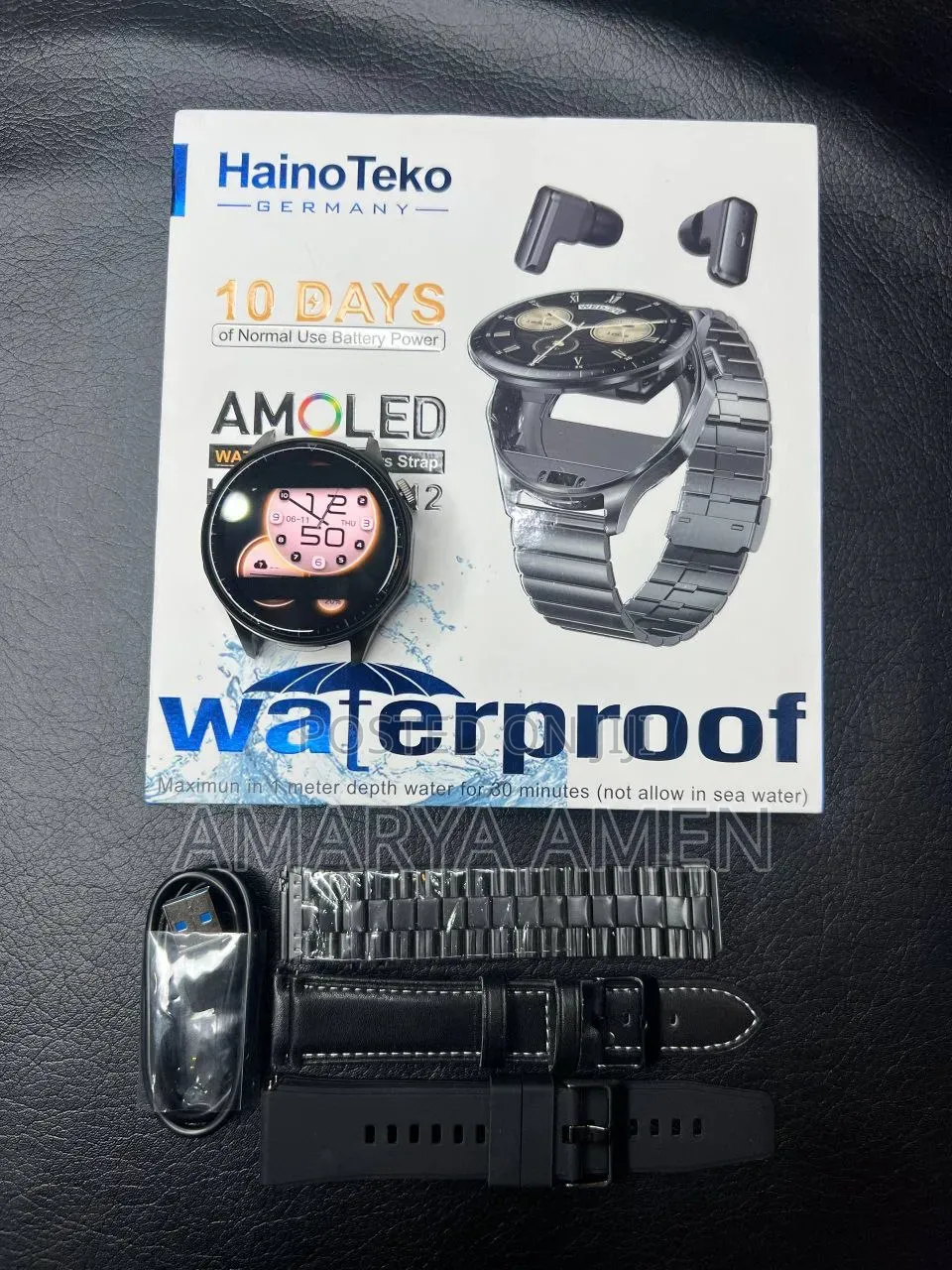 2 በ 1 Haino Teko-12 Smart Watch + Earbuds