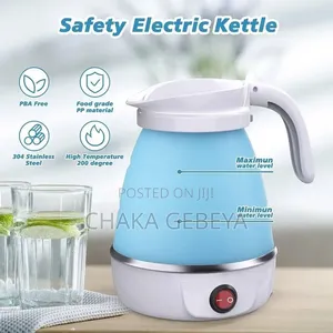 Foldable Travel Electric Kettle - 600W, 0.6L, Compact