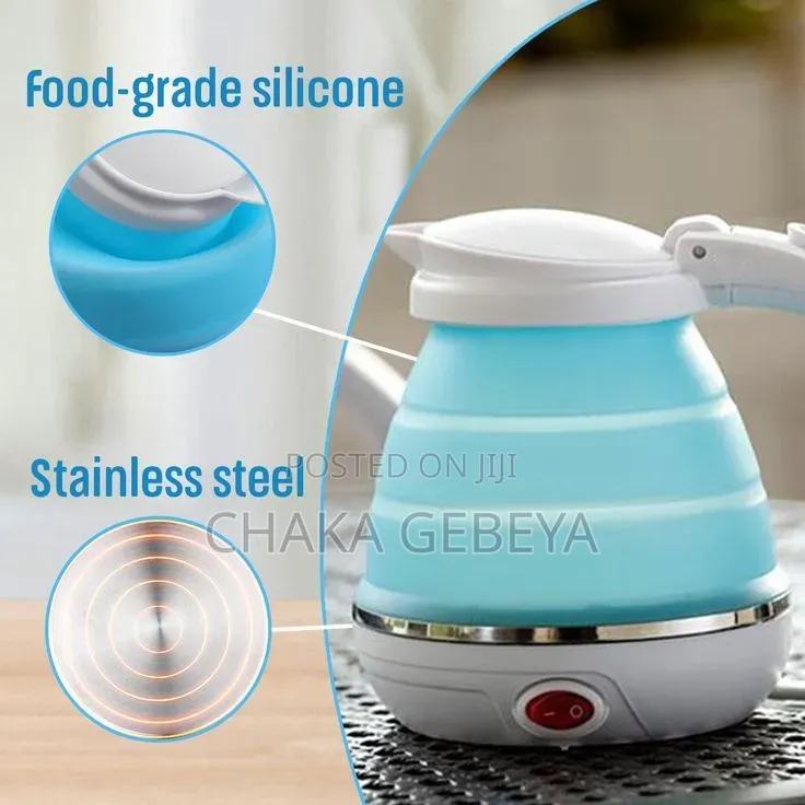 Foldable Travel Electric Kettle - 600W, 0.6L, Compact