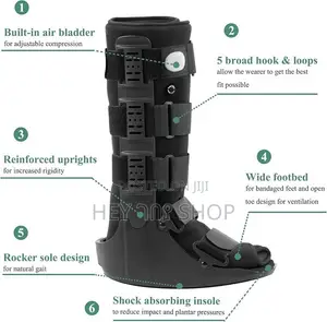 Ankle & Foot Support Brace BOOT | የእግር ድጋፍ ብሬስ ለእግር እና ቁርጭምጭሚት ድጋፍ ጫማ