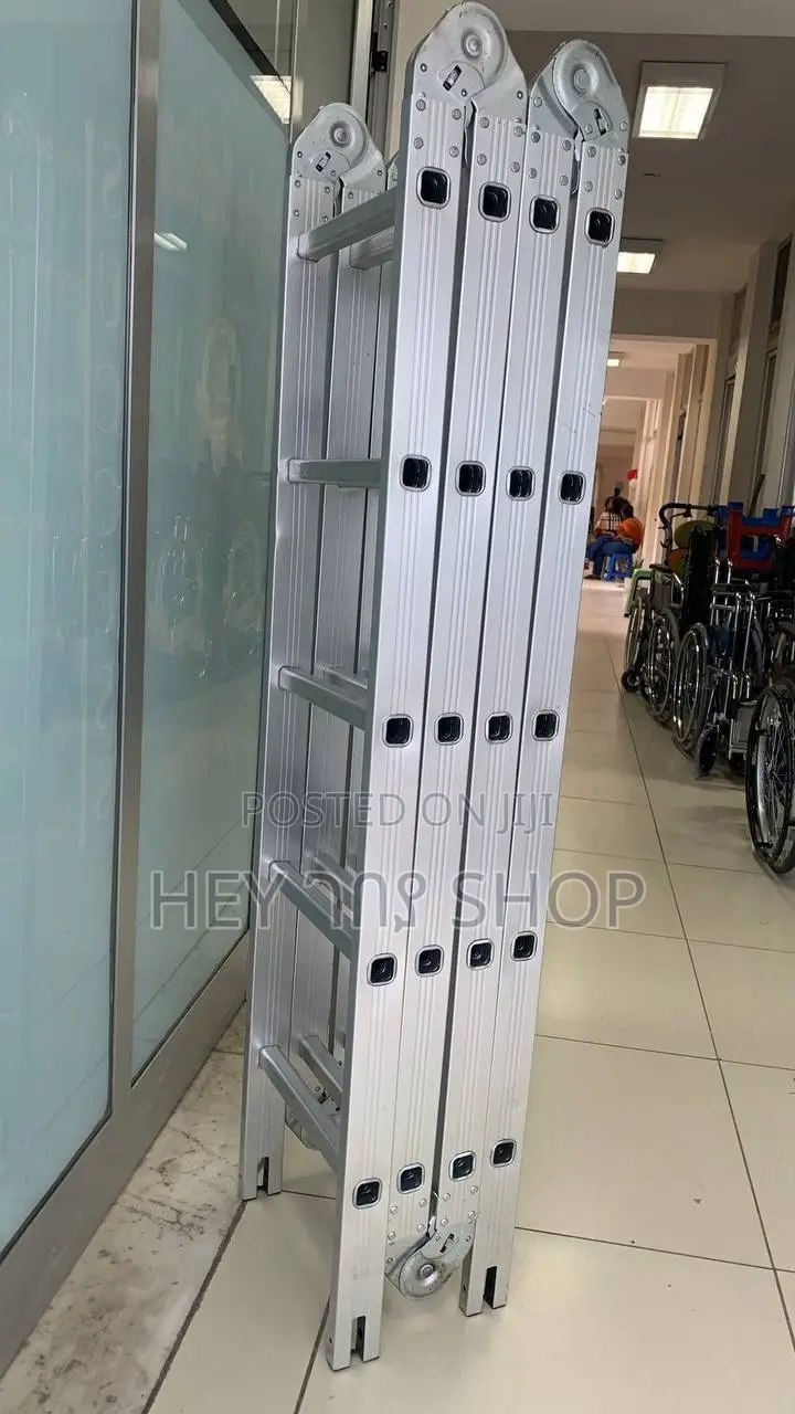 ጥራት እና ጥንካሬ ያላቸው አልሙንይም መሰላል/ Full Option Ladder በአንዴ ብዙ አገልግሎት የሚሰጥ