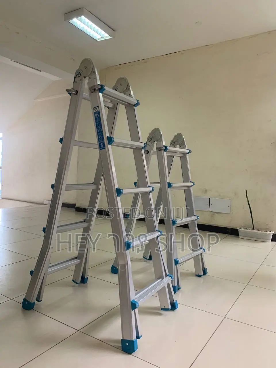ጥራት እና ጥንካሬ ያላቸው አልሙንይም መሰላል/ Full Option Ladder በአንዴ ብዙ አገልግሎት የሚሰጥ