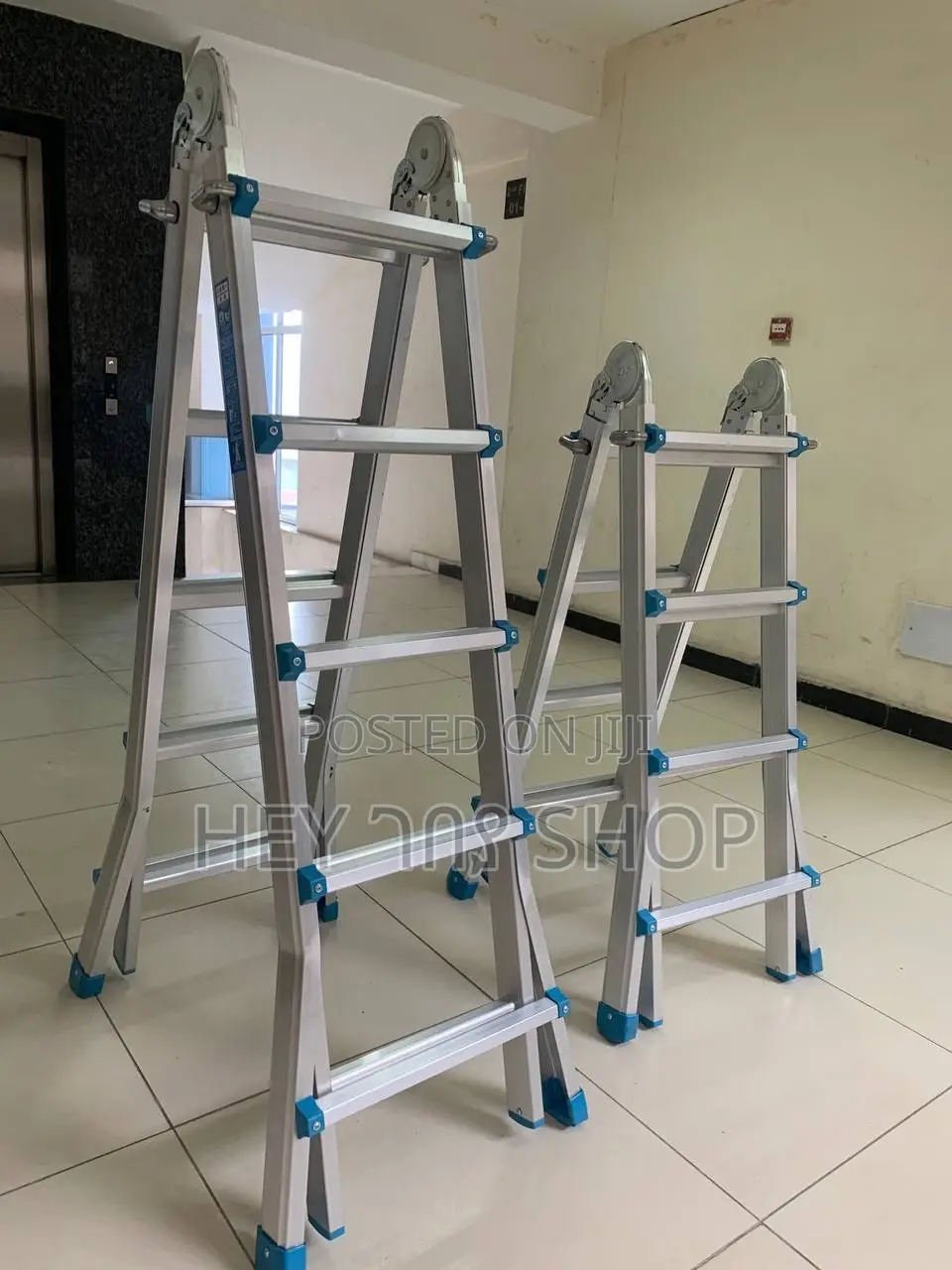 ጥራት እና ጥንካሬ ያላቸው አልሙንይም መሰላል/ Full Option Ladder በአንዴ ብዙ አገልግሎት የሚሰጥ