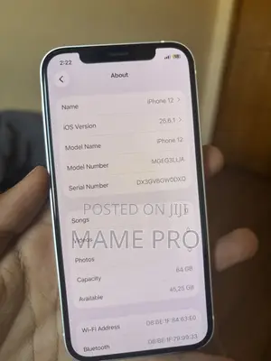 New Apple iPhone 12 64 GB White