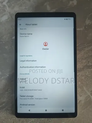 New Honor Pad X7 128 GB Silver