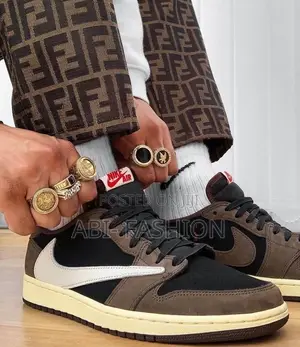 Nike Air Jordan 1x Travis Scott “Uniqe Mocha” Low Unisex Sneakers