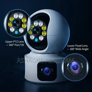 Double Lens 4G Smart CCTV Camera