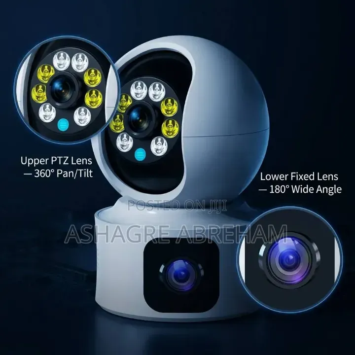 Double Lens 4G Smart CCTV Camera