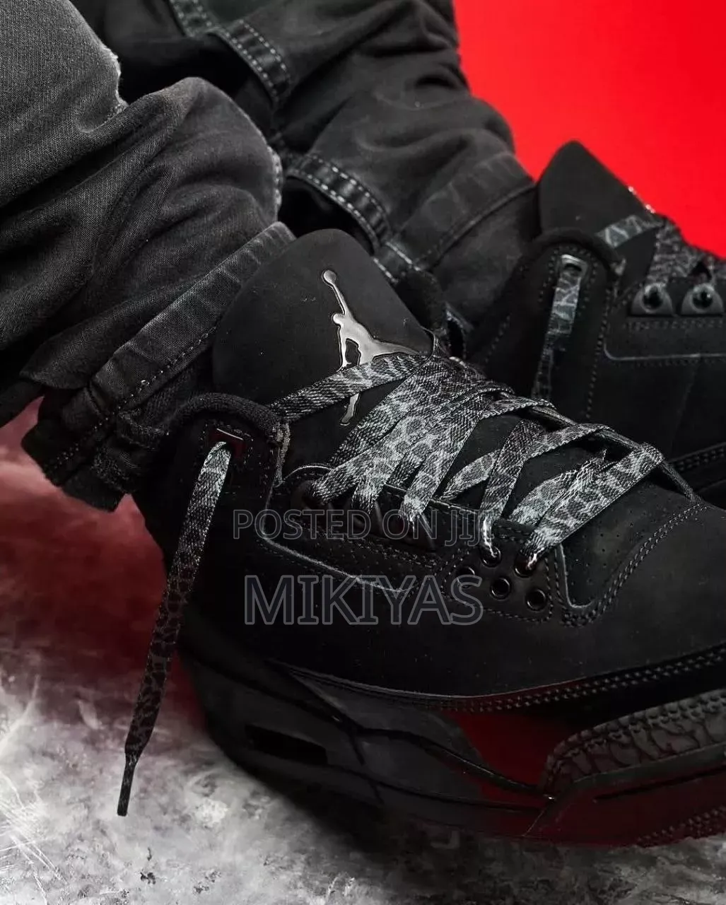 Jordan 3 Blke Original ይምጡ ይግዙ