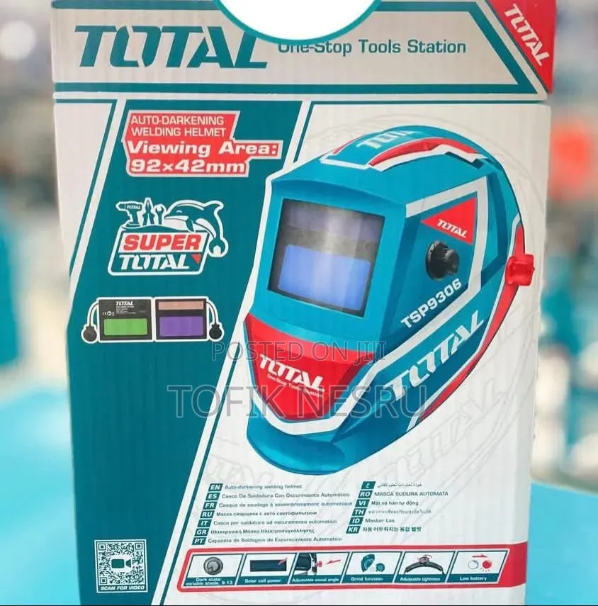 Auto Darkening Welding Helmet Viewing Area 92×44mm