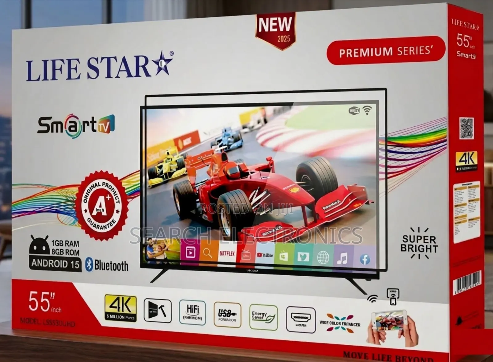 Life Star 55"inch Smart Android 4k Utra Hd TV