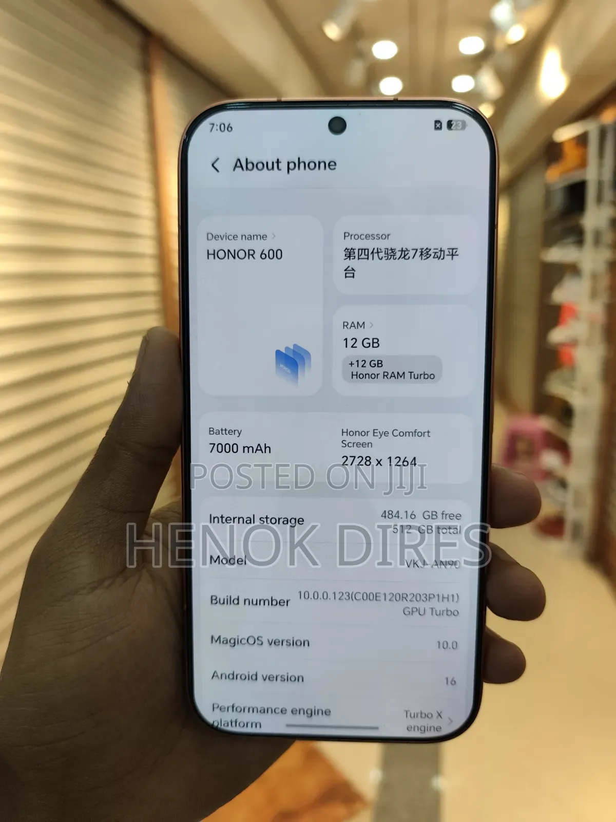 New Honor 600 512 GB Orange