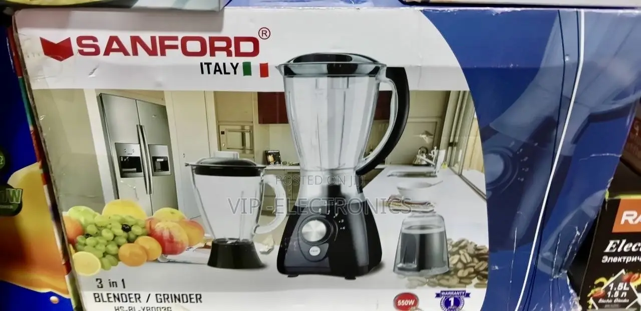 SANFORD Blender & Grinder 3-in-1 550W – Powerful Kitchen Blender