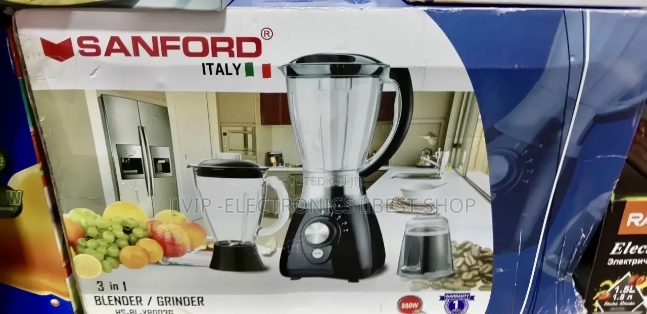 SANFORD Blender & Grinder 3-in-1 550W – Powerful Kitchen Blender