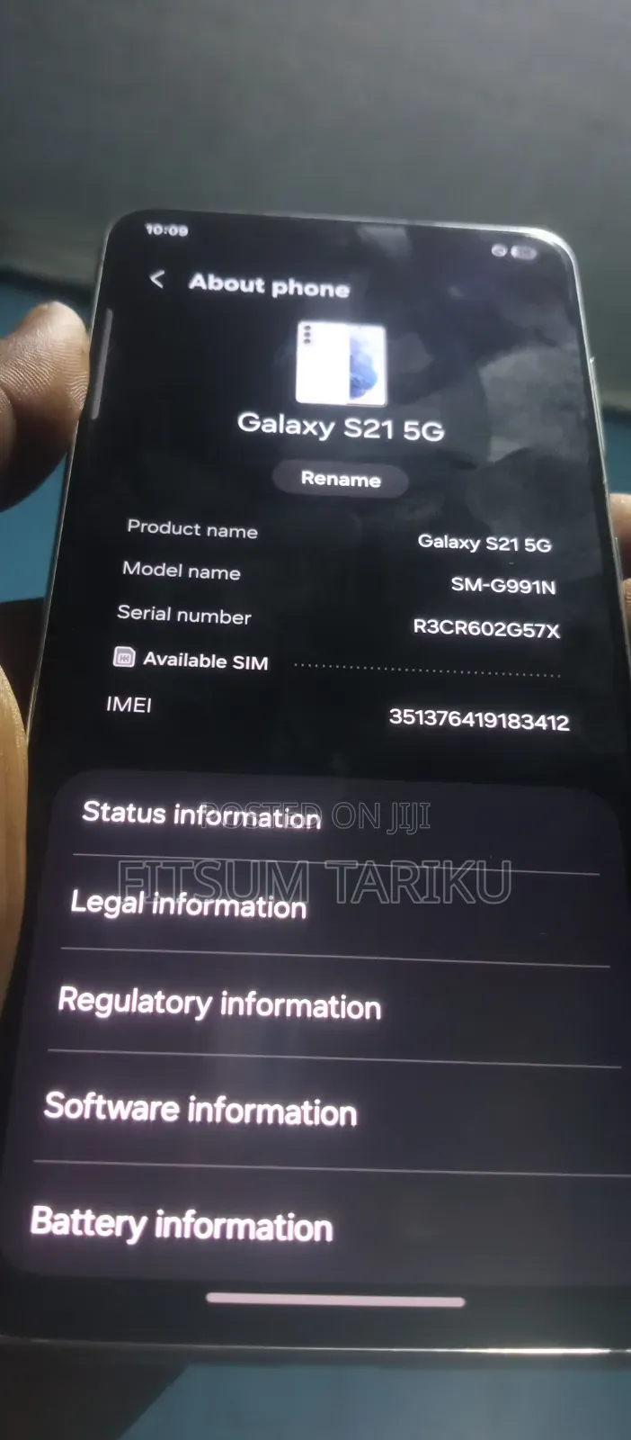 Samsung Galaxy S21 5G 256 GB White