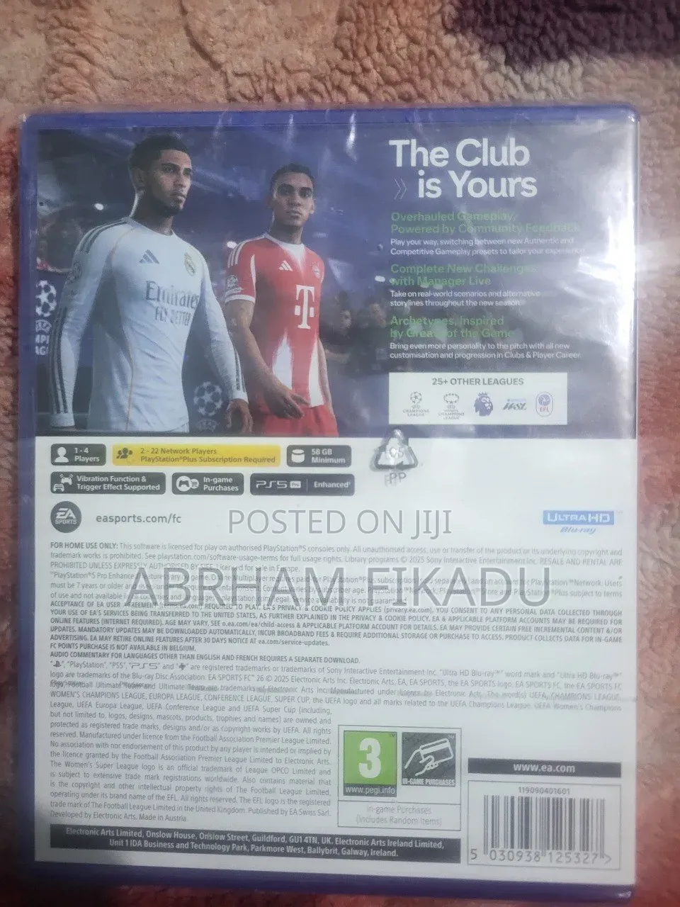 Ps5 FC26 2026 CD Game