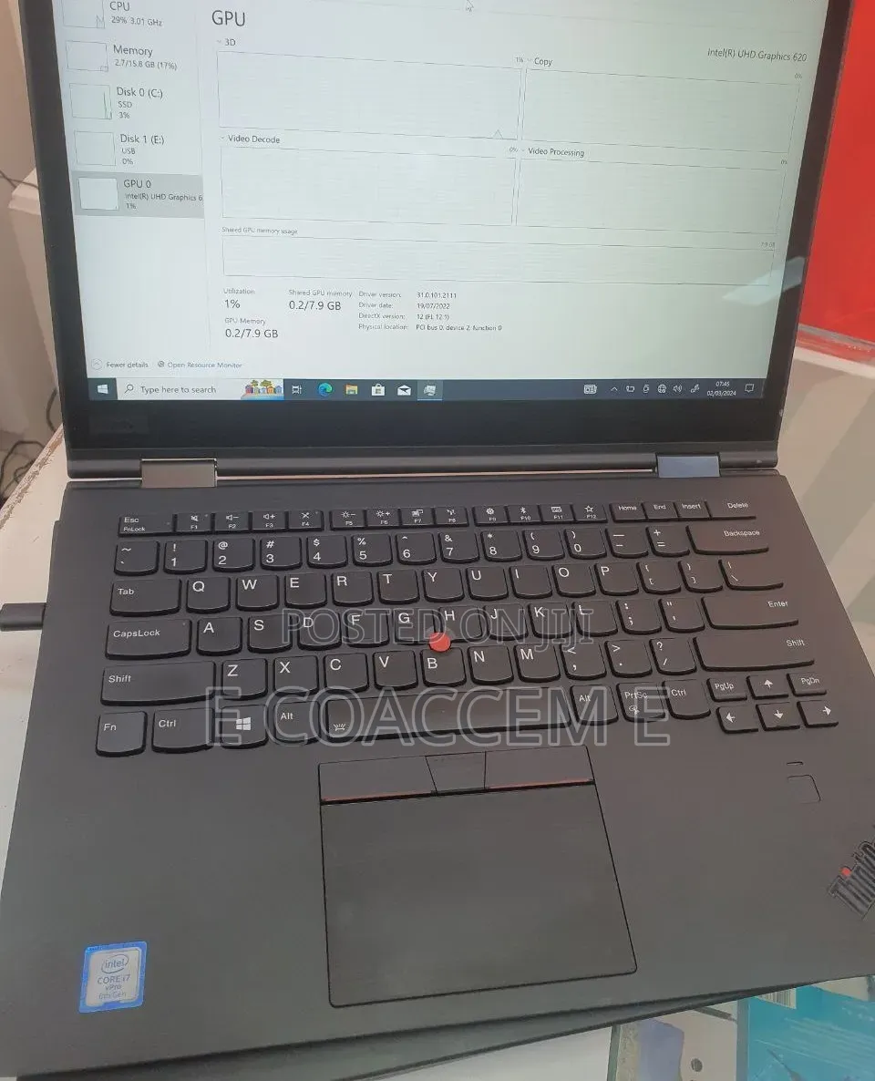 New Laptop Lenovo 16GB Intel Core i7 SSD 512GB