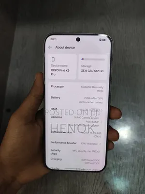 New Oppo Find X9 Pro 512 GB Silver