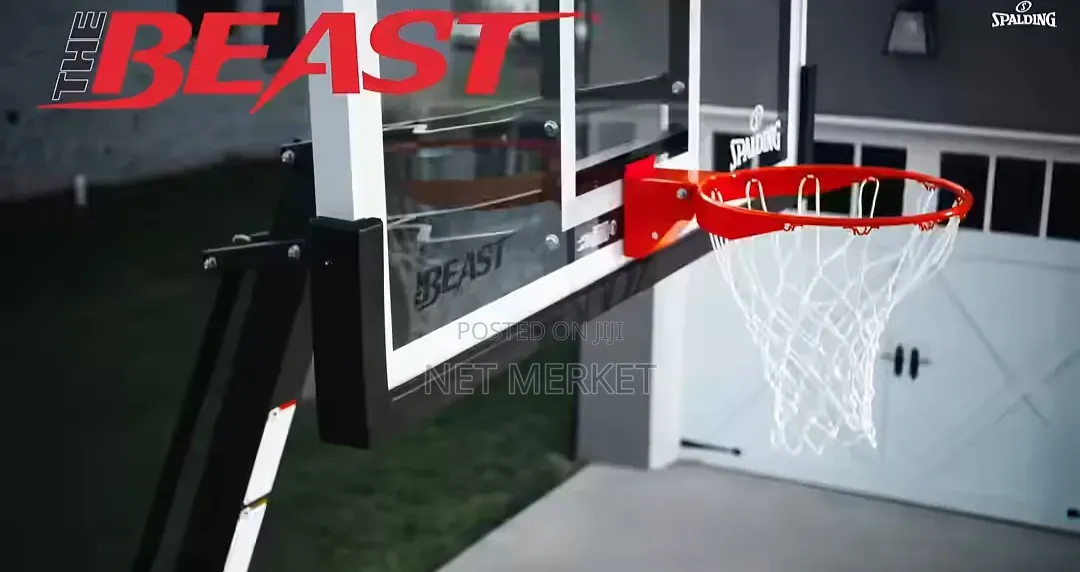Basketball Stand ስትጫወቱ ማያደናቅፍ Spalding ቁመቱ ከፍ ዝቅ ሚደረግ 3.5
