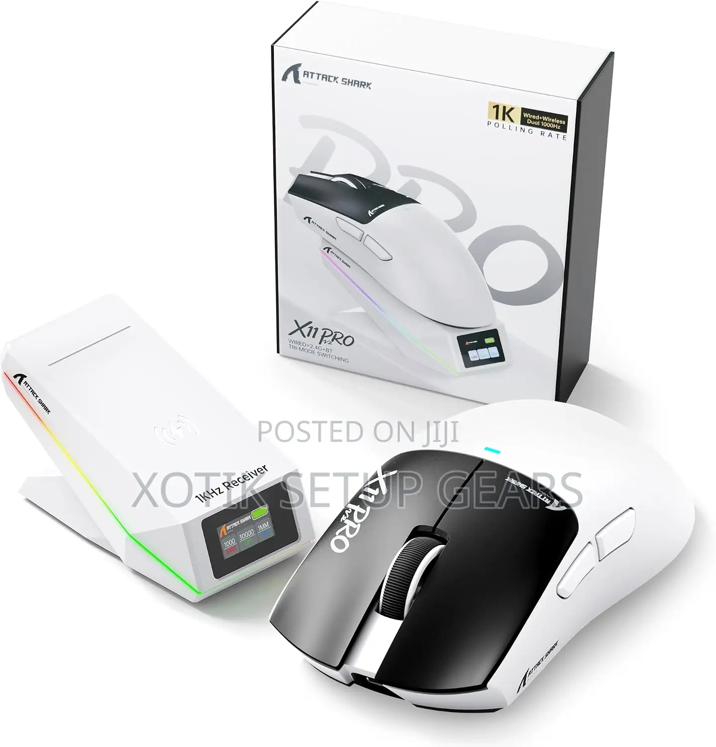 ATTACK SHARK X11 PRO V2 Tri Mode Wireless Mouse - Gaming Mouse