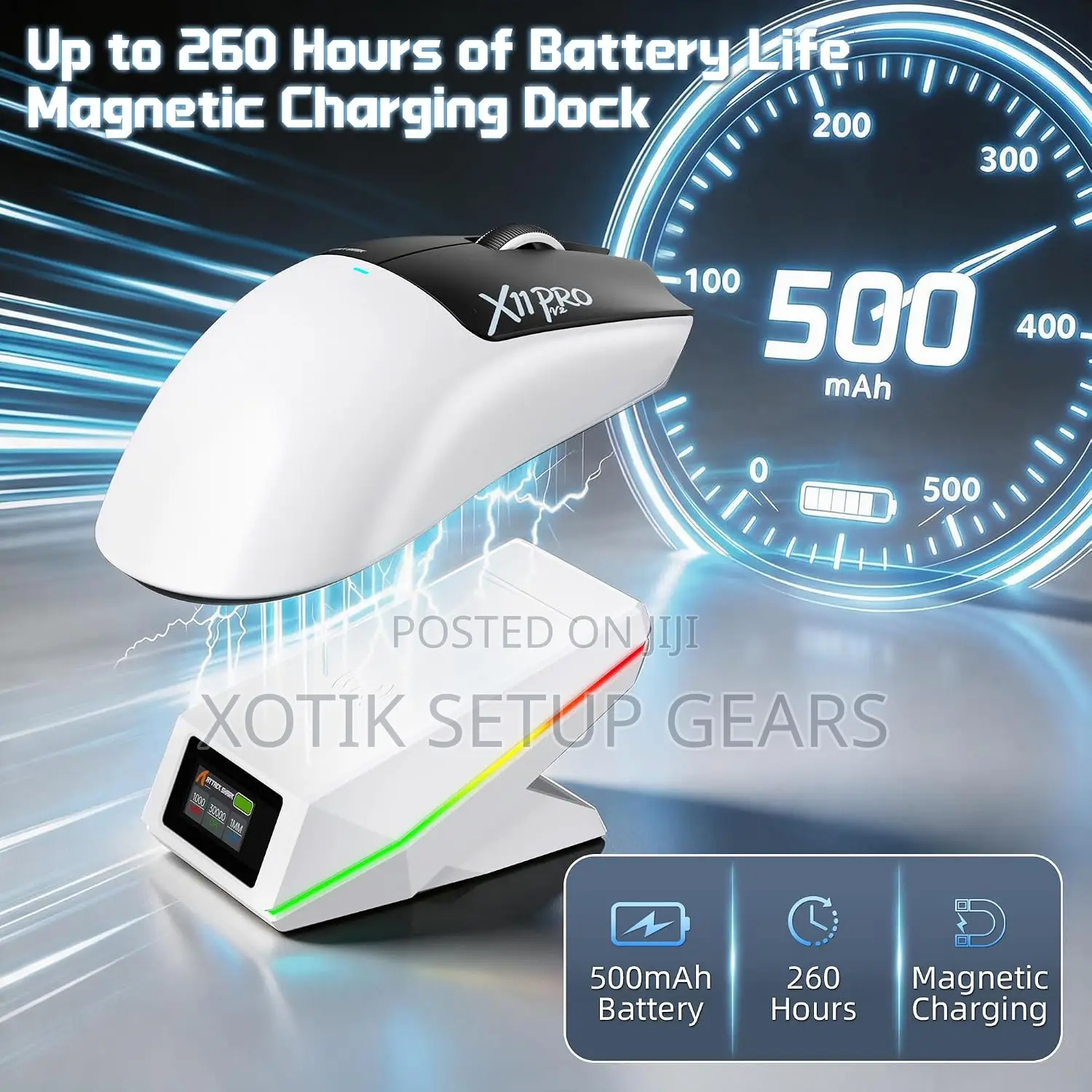 ATTACK SHARK X11 PRO V2 Tri Mode Wireless Mouse - Gaming Mouse