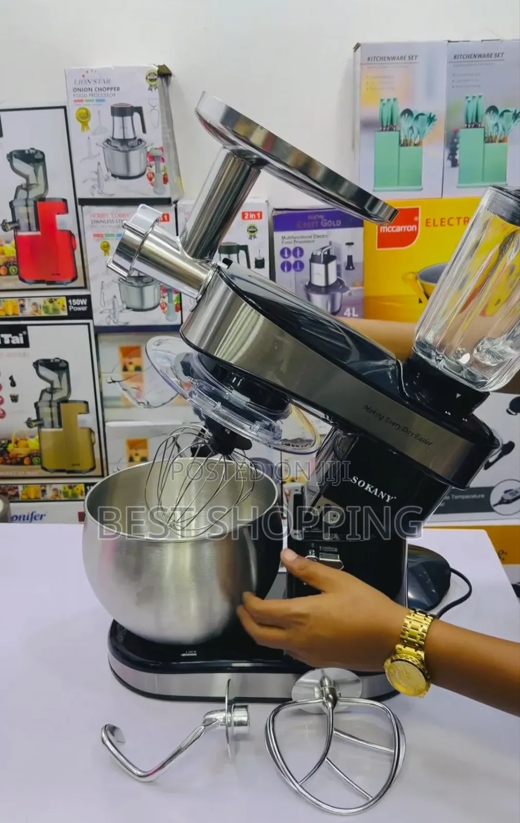 Sokany 5 in 1 Stand Mixer Blender and Meat Grinder