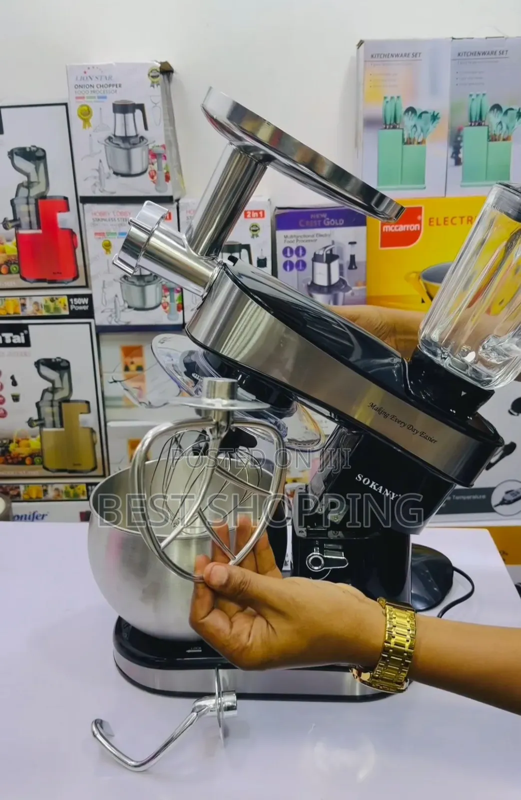 Sokany 5 in 1 Stand Mixer Blender and Meat Grinder