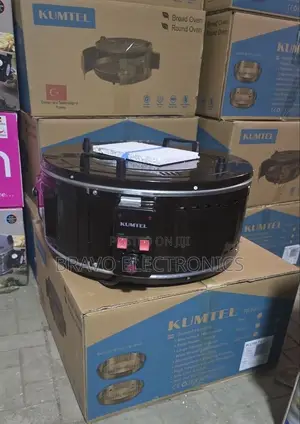 Kumtel Round Oven | 3 Stainless Steel Trays | Made in Turkey