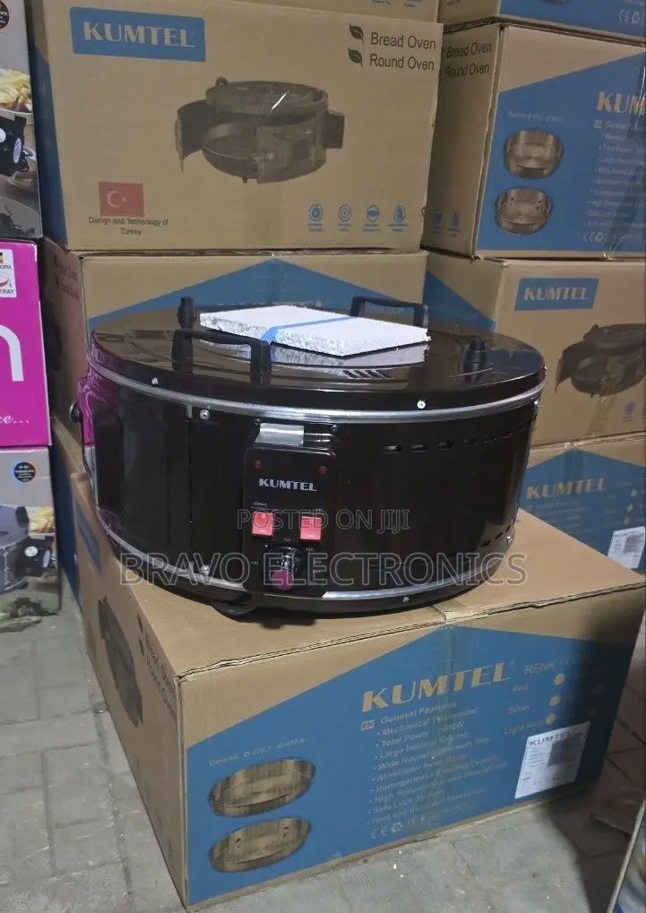 Kumtel Round Oven | 3 Stainless Steel Trays | Made in Turkey