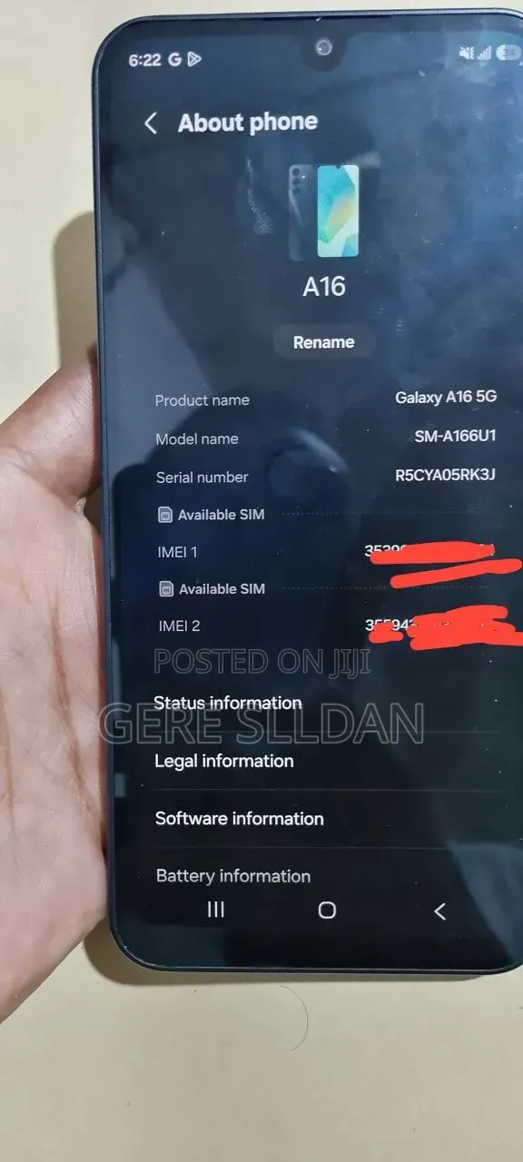 New Samsung Galaxy A16 5G 128 GB Gray