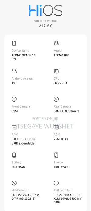 Tecno Spark 10 Pro 256 GB Graphite