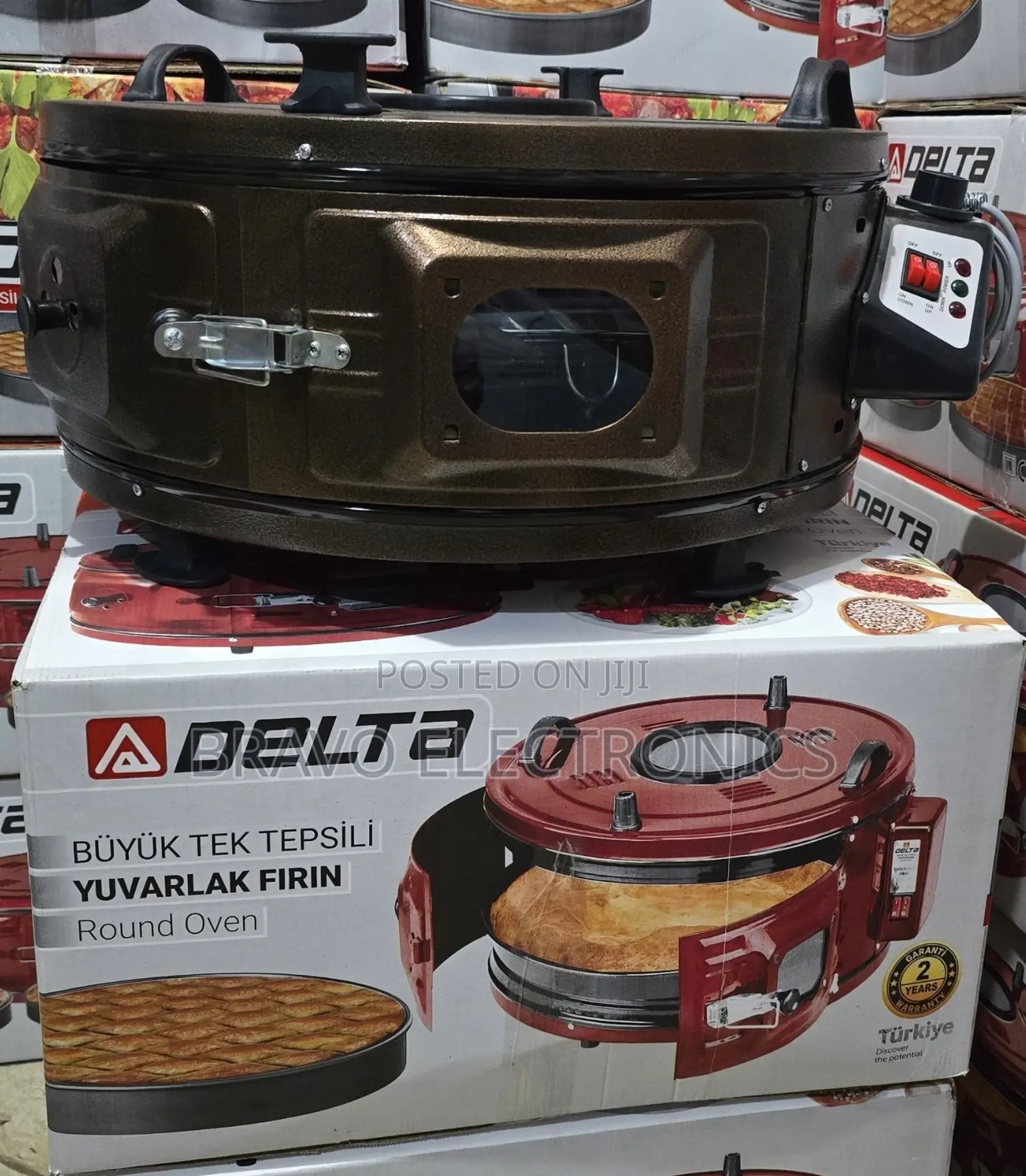 Delta Round Oven | 3 Trays | Made in Turkey | 2-Year Warranty