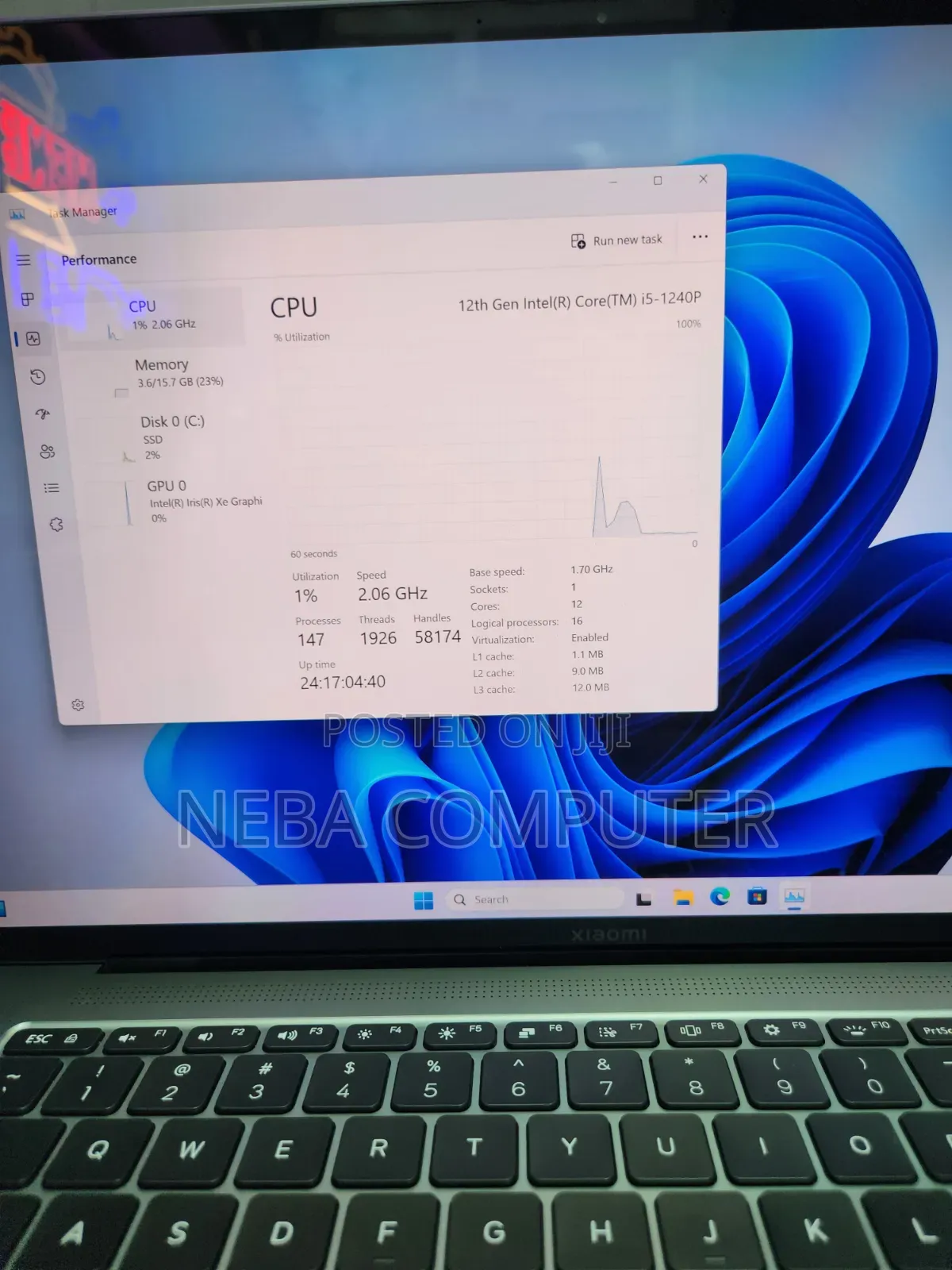 New Laptop Xiaomi Book Pro 16 16GB Intel Core i5 SSD 512GB