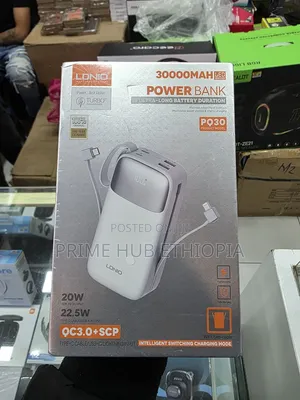 LDNIO PO30 30.000mAh Power Bank Ultra-Long Battery Duration