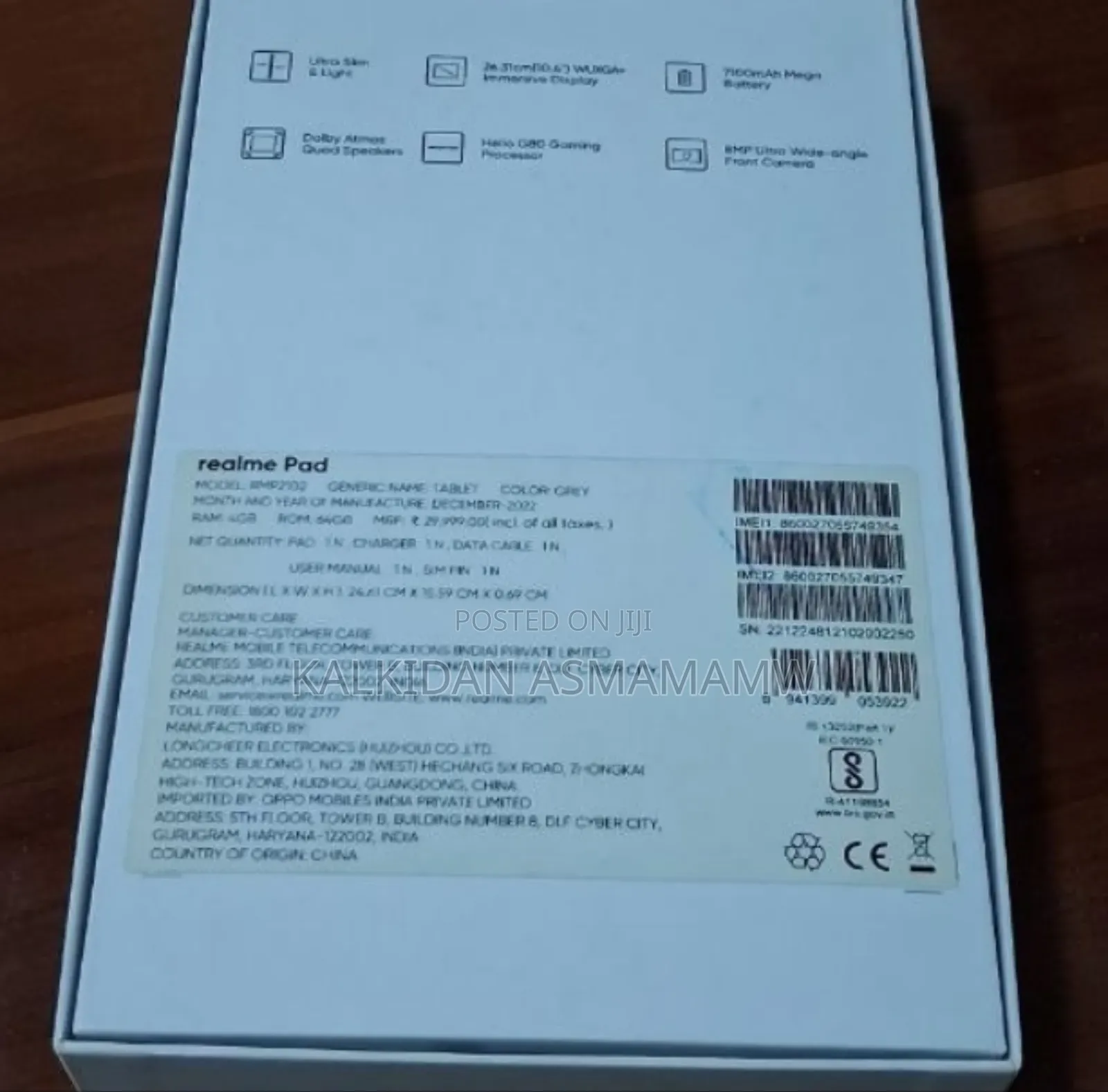 New Realime Pad 55 Ultra Max 64 GB White