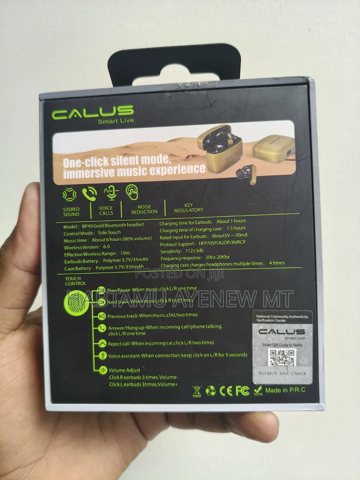 Calus Zip 40 Gold High Bass Long Battery and Super Elegant Body