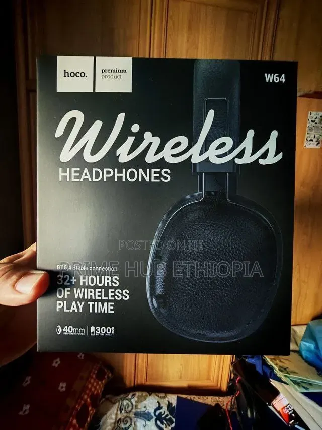 HOCO W64 Wireless Headphones 32 Hours of Playtime