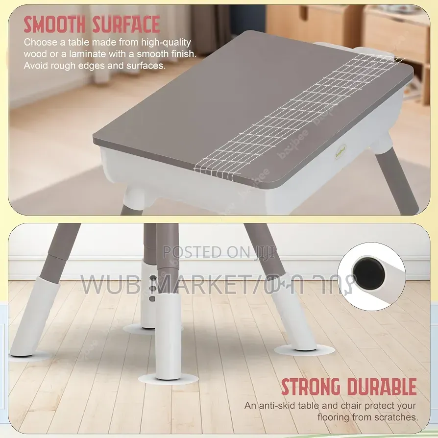 Premium Multifunctional Kids Study Table ዘመናዊ የልጆች የጥናት ጠረንጴዛ