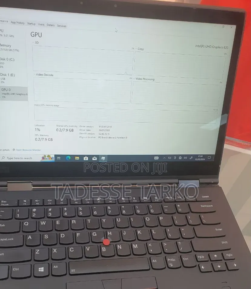 New Laptop Lenovo ThinkPad X1 Yoga 16GB Intel Core i7 SSD 512GB
