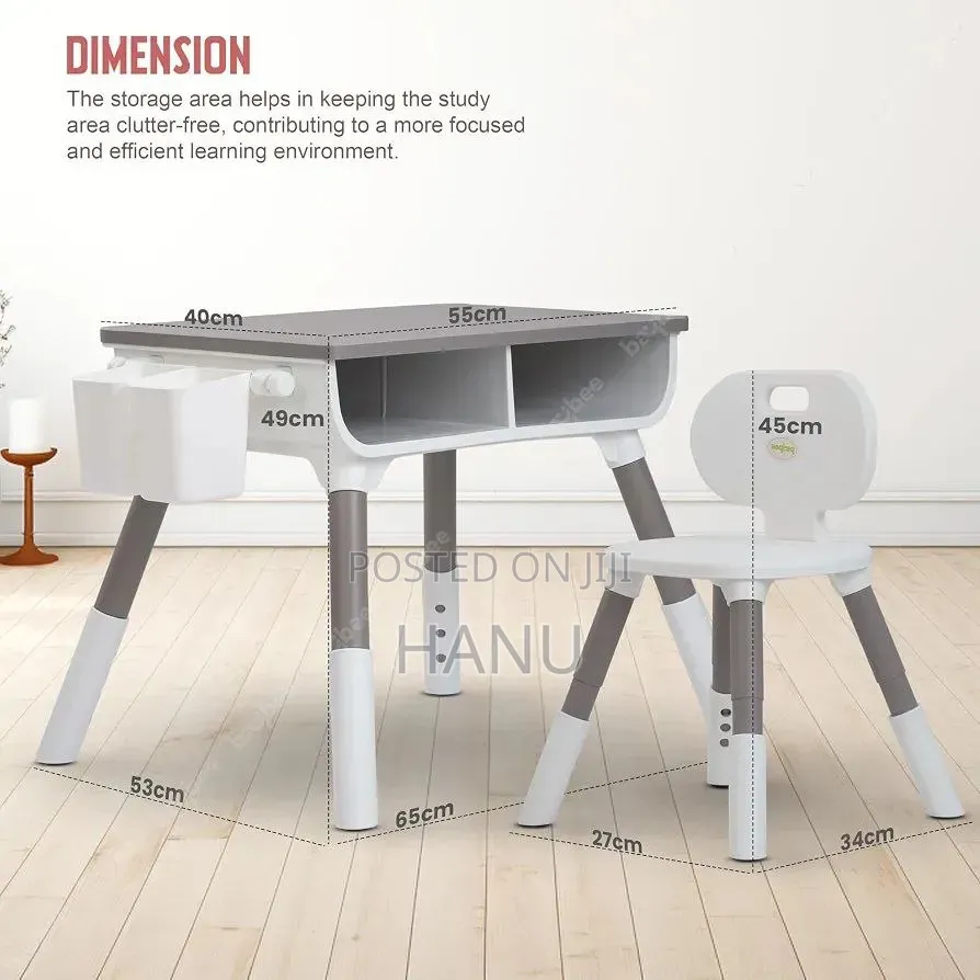 Premium Multifunctional Kids Study Table & Cahir Sat