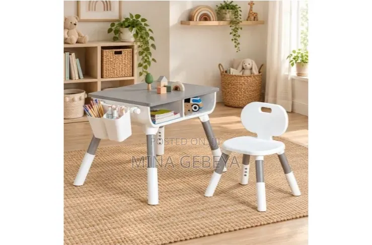 Premium Multifunctional Kids Study Table & Chair Set