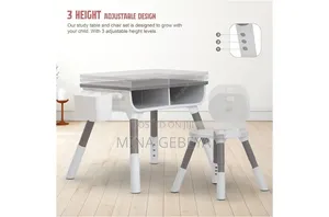 Premium Multifunctional Kids Study Table & Chair Set