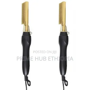 Electric Press Comb Achieve Sleek & Frizz-Free Hair in Minutes
