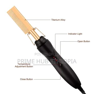 Electric Press Comb Achieve Sleek & Frizz-Free Hair in Minutes